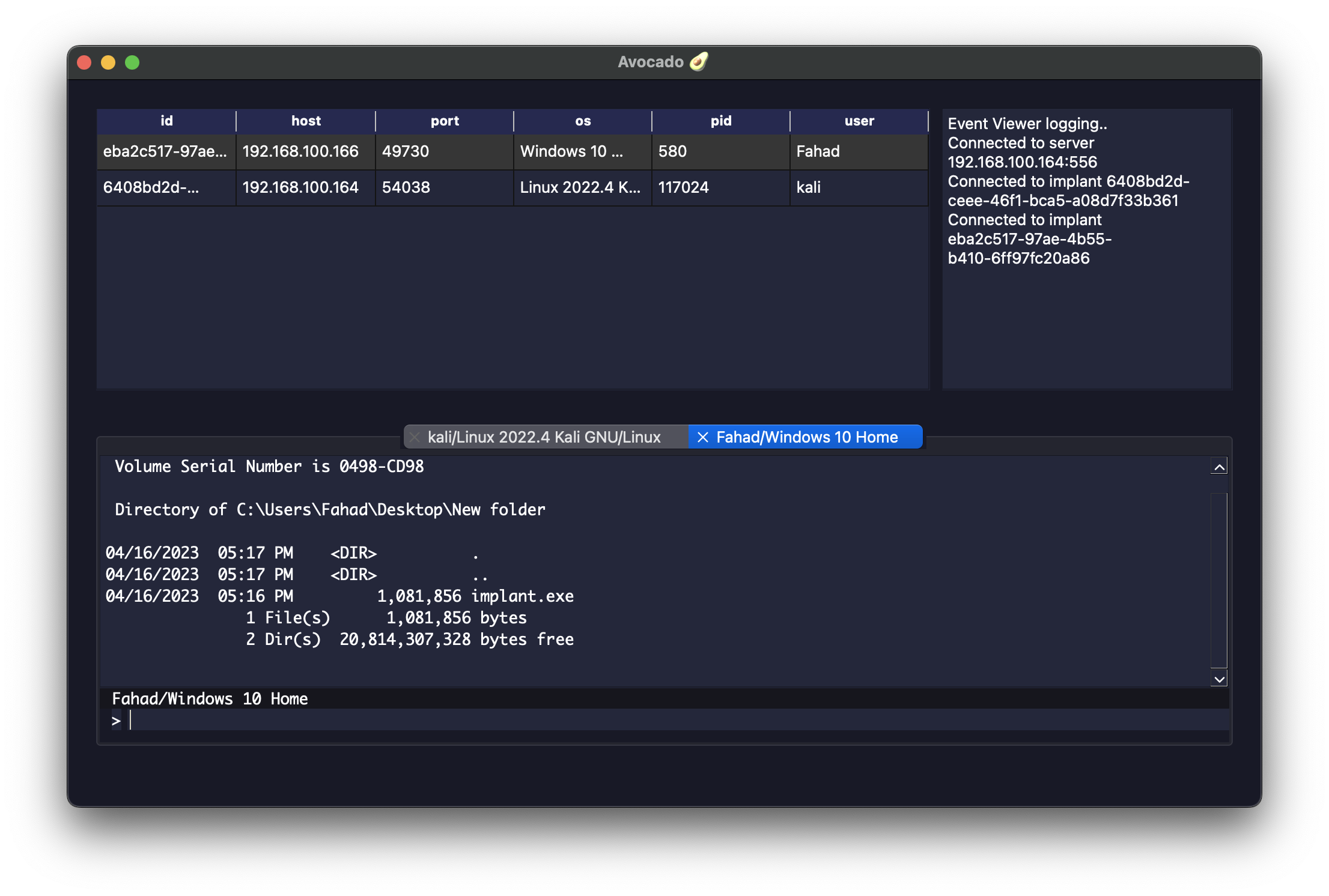 Avocado GUI Operator