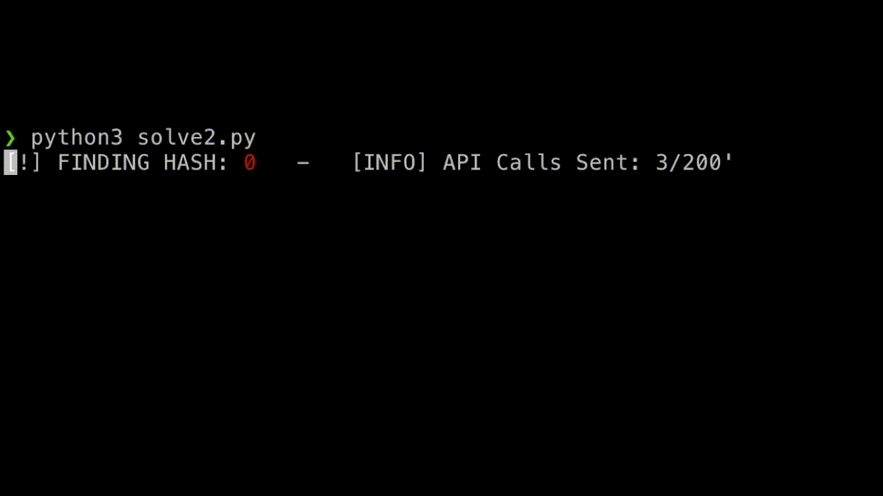 Cracking a random password from rockyou.txt with 87 requests