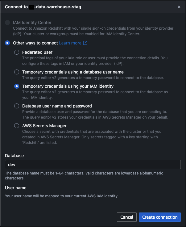 Authentication options comparison